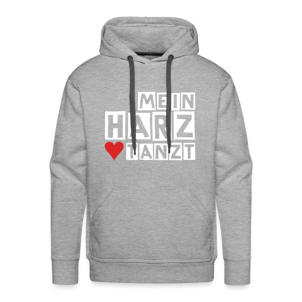 Men’s Hoodie - MEIN HARZ TANZT - Grau meliert