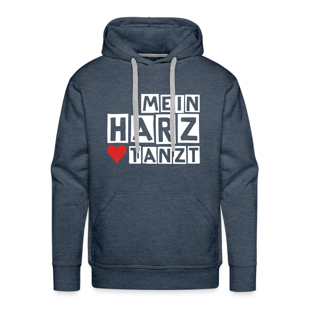 Men’s Hoodie - MEIN HARZ TANZT - Jeansblau