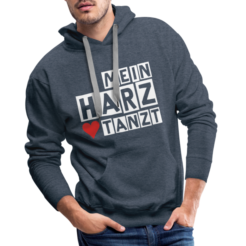 Men’s Hoodie - MEIN HARZ TANZT - Jeansblau