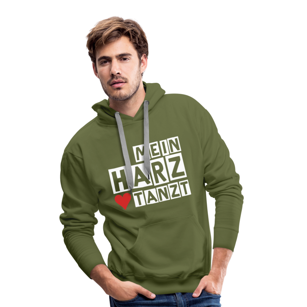 Men’s Hoodie - MEIN HARZ TANZT - Olivgrün