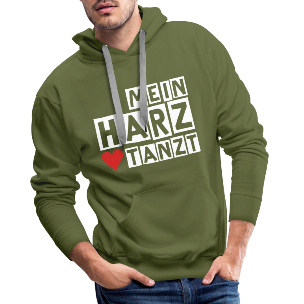 Men’s Hoodie - MEIN HARZ TANZT - Olivgrün