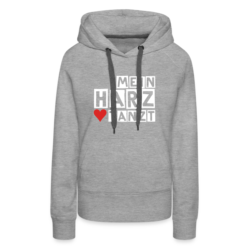 Women’s Hoodie - MEIN HARZ TANZT - Grau meliert