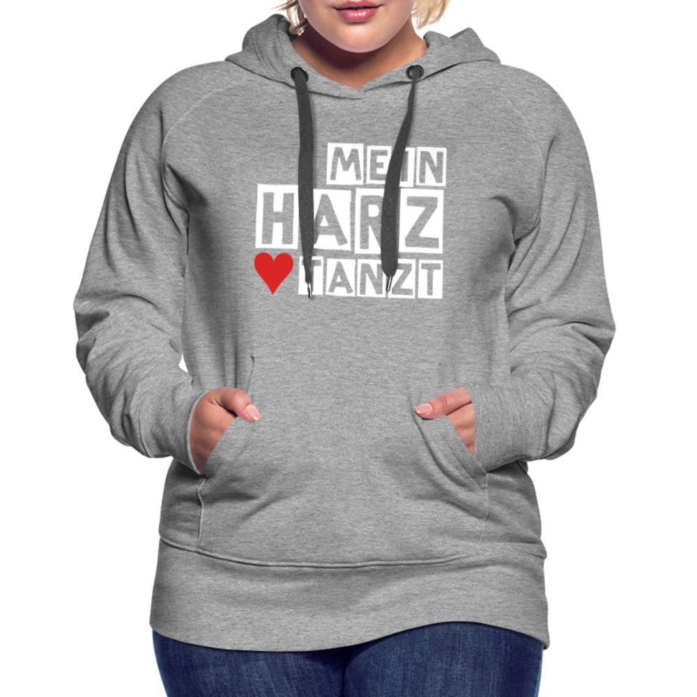 Women’s Hoodie - MEIN HARZ TANZT - Grau meliert