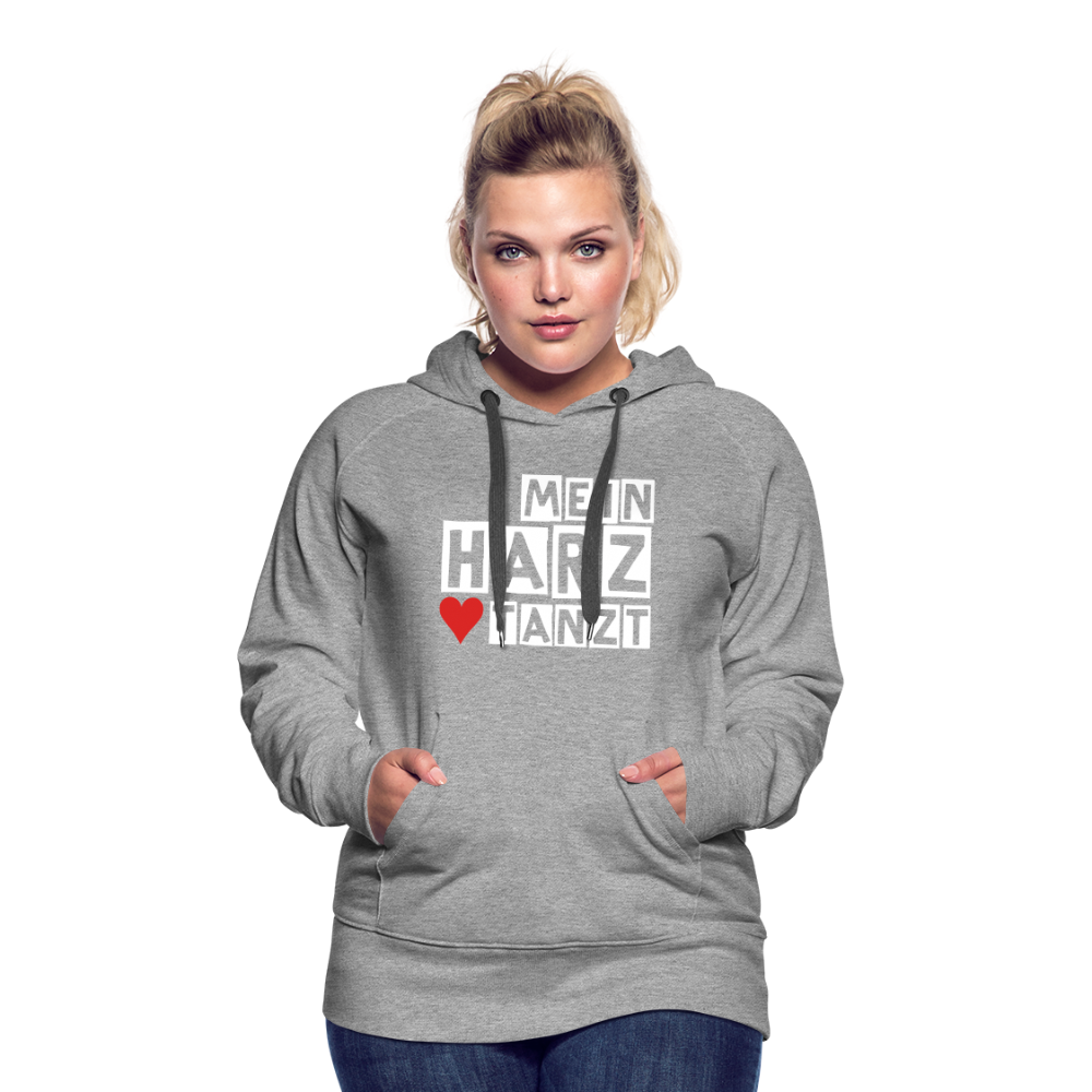 Women’s Hoodie - MEIN HARZ TANZT - Grau meliert