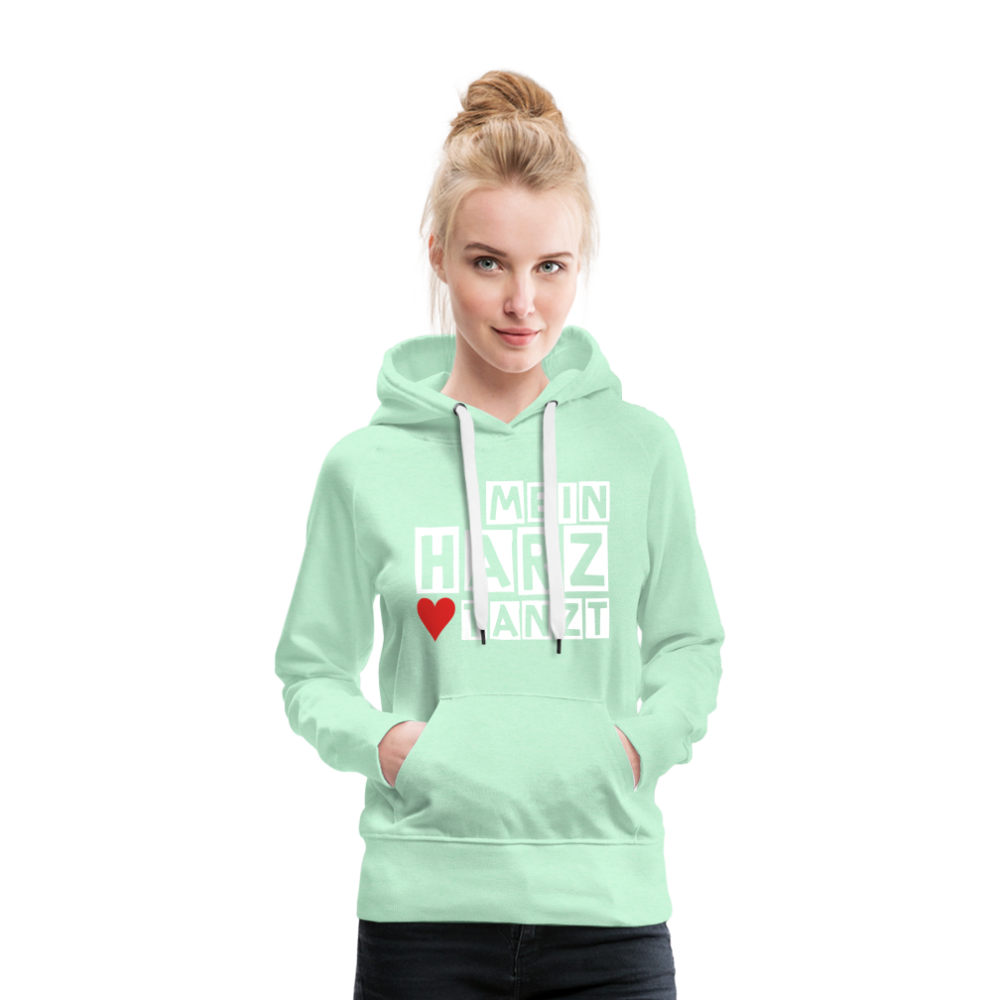 Women’s Hoodie - MEIN HARZ TANZT - helles Mintgrün