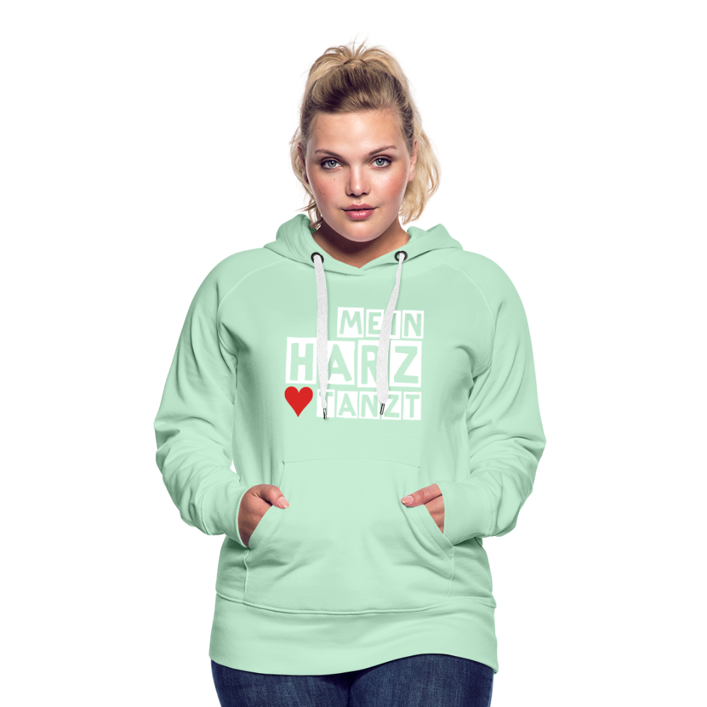 Women’s Hoodie - MEIN HARZ TANZT - helles Mintgrün