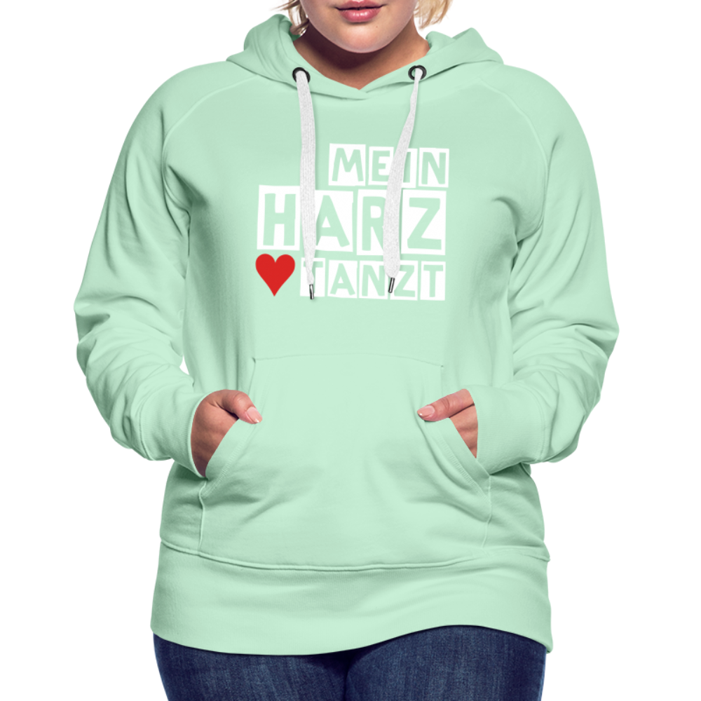 Women’s Hoodie - MEIN HARZ TANZT - helles Mintgrün