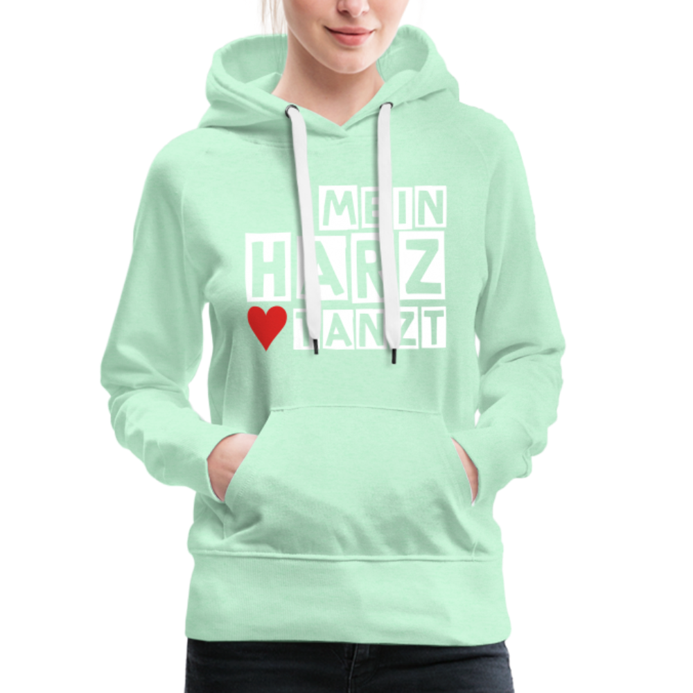 Women’s Hoodie - MEIN HARZ TANZT - helles Mintgrün