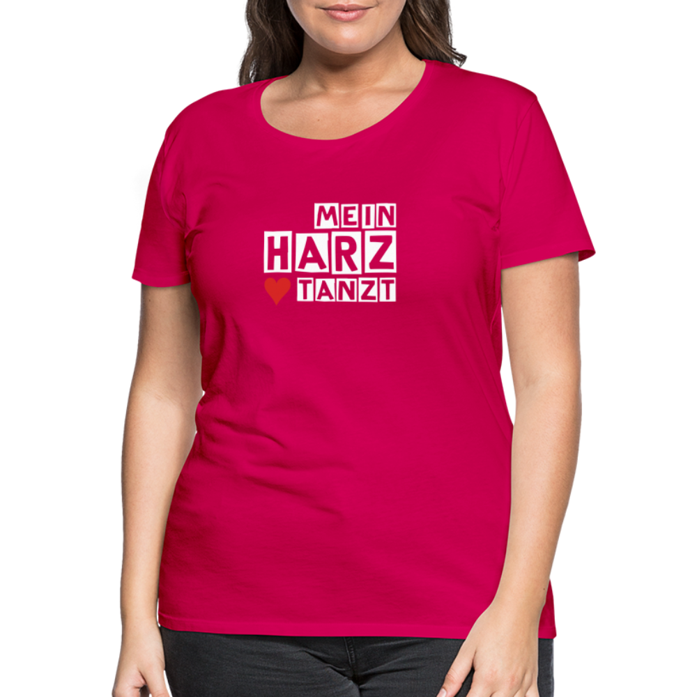 Women’s Shirt - MEIN HARZ TANZT - dunkles Pink