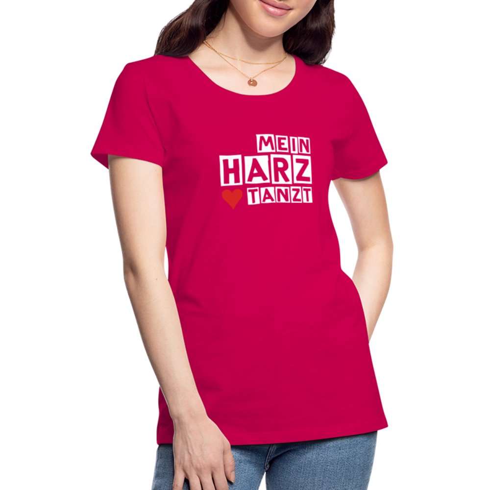 Women’s Shirt - MEIN HARZ TANZT - dunkles Pink