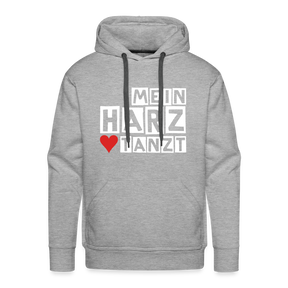 Men’s Hoodie - MEIN HARZ TANZT - Grau meliert