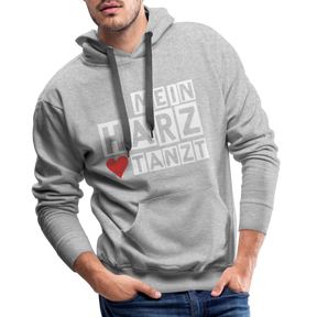 Men’s Hoodie - MEIN HARZ TANZT - Grau meliert