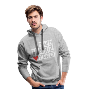 Men’s Hoodie - MEIN HARZ TANZT - Grau meliert