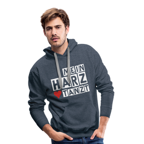 Men’s Hoodie - MEIN HARZ TANZT - Jeansblau