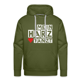 Men’s Hoodie - MEIN HARZ TANZT - Olivgrün