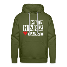 Men’s Hoodie - MEIN HARZ TANZT - Olivgrün