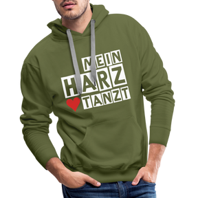Men’s Hoodie - MEIN HARZ TANZT - Olivgrün