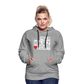 Women’s Hoodie - MEIN HARZ TANZT - Grau meliert