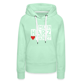 Women’s Hoodie - MEIN HARZ TANZT - helles Mintgrün