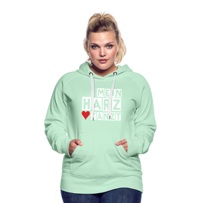 Women’s Hoodie - MEIN HARZ TANZT - helles Mintgrün
