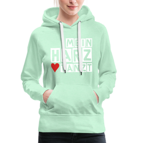Women’s Hoodie - MEIN HARZ TANZT - helles Mintgrün