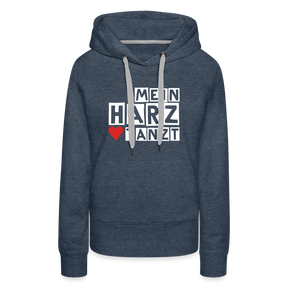 Women’s Hoodie - MEIN HARZ TANZT - Jeansblau