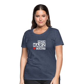 Women’s Shirt - MEIN HARZ TANZT - Blau meliert