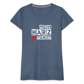 Women’s Shirt - MEIN HARZ TANZT - Blau meliert